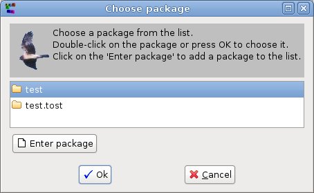 Name Package Dialog