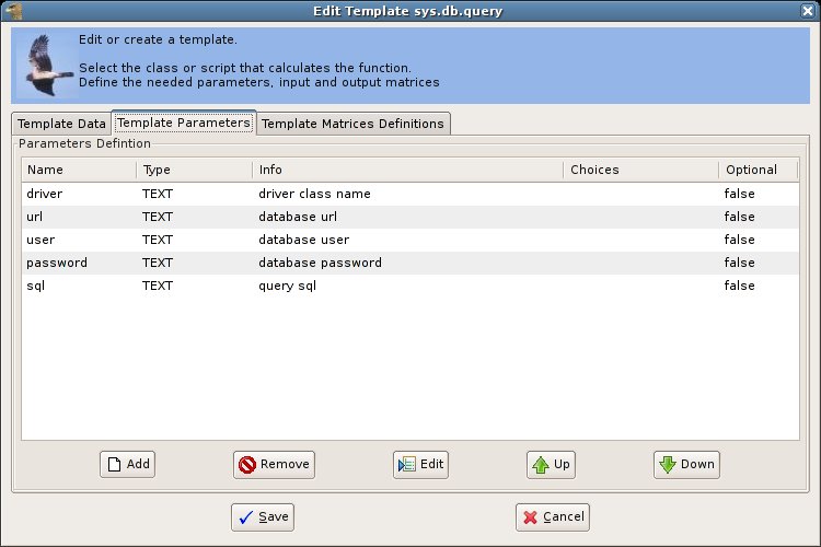 Edit Template: Parameters