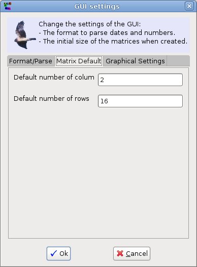 GUI Settings : Matrix