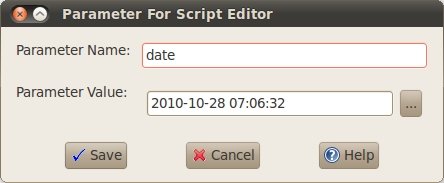 Parameter For Script Editor