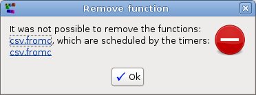 Remove function error